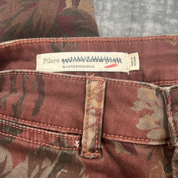 Anthropologie Pilcro & The Letterpress Floral Jeans Button Front High Rise - Picture 7 of 11